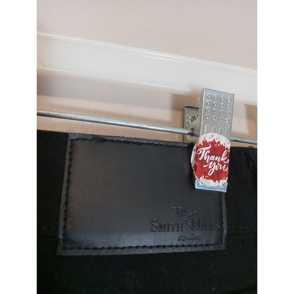 Smith Mills Women Black Stretch Skinny Denim‎ Pants Size 28x30 - Picture 3 of 6